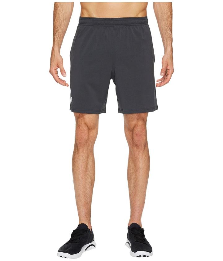 Under Armour Ua Launch Stretch Woven 7 Shorts (black/quirky Lime/reflective) Men's Shorts