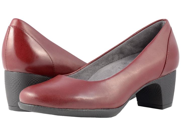 Softwalk Imperial Ii (dark Red Professional Leather) High Heels