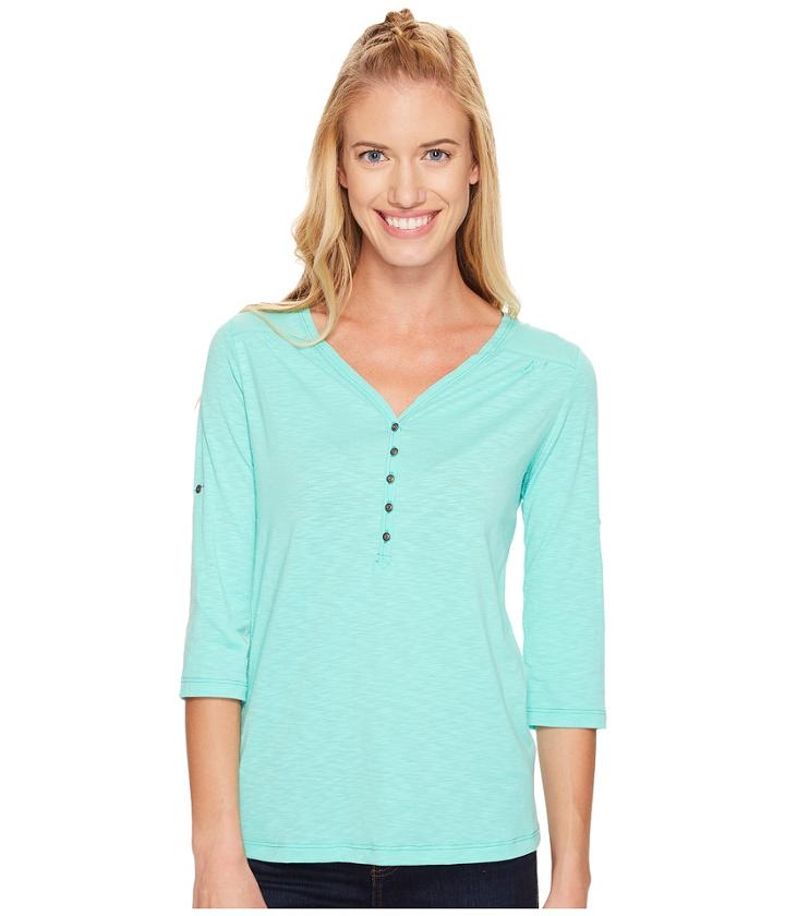 Kuhl Shasta 3/4 Sleeve Shirt (belize) Women's Long Sleeve Pullover