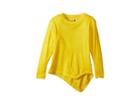 Nununu Penguin Shirt (toddler/little Kids) (dusty Yellow) Girl's Long Sleeve Pullover