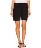 Jag Jeans Petite Petite Ainsley 7 Pull-on Shorts In Divine Twill (black) Women's Shorts