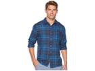 Hurley Kurt Long Sleeve Flannel (blue Force) Men's Clothing
