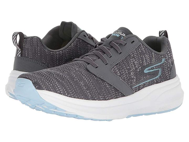 Skechers Go Run Ride 7 (charcoal/blue) Women's Running Shoes