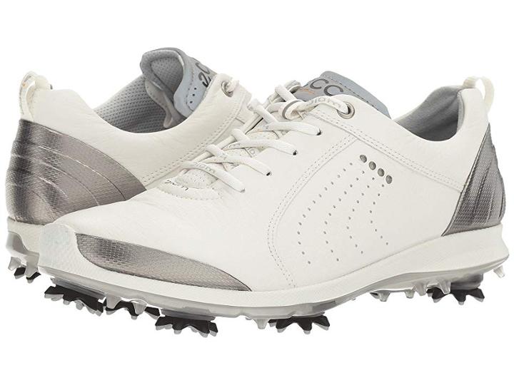 Ecco Golf Biom G 2 Free (white/buffed Silver) Women's Golf Shoes