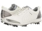 Ecco Golf Biom G 2 Free (white/buffed Silver) Women's Golf Shoes