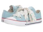 Converse Kids Chuck Taylor(r) All Star(r) Star Big Eyelets Ox (little Kid/big Kid) (ocean Bliss/driftwood/white) Girls Shoes