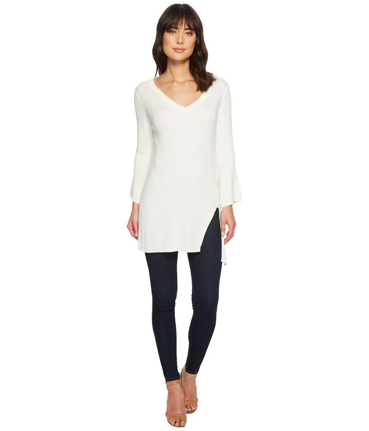 Splendid V-neck Pullover (natural) Women's Clothing