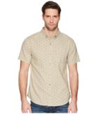 United By Blue Mountain Print Button Down (tan) Men's Clothing