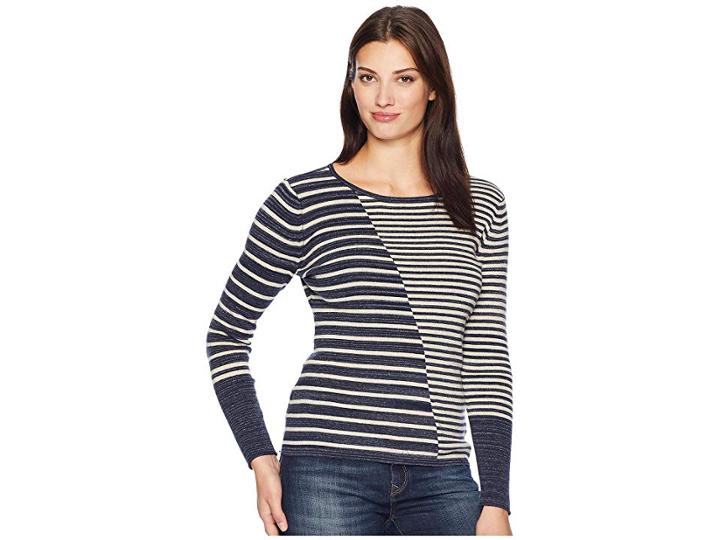 Nic+zoe Petite Serene Knit Top (multi) Women's Clothing