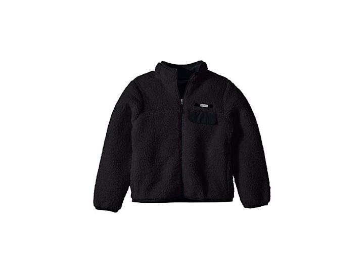 Columbia Kids Mountain Side Heavyweight Full Zip Fleece (little Kids/big Kids) (black) Boy's Fleece
