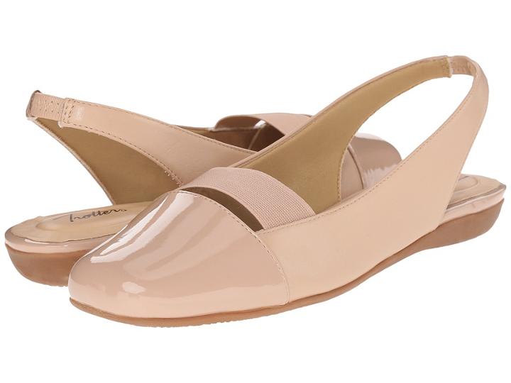 Trotters Sarina (nude) Women's Dress Flat Shoes