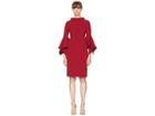 Badgley Mischka No Pearls Plain Dress (ruby) Women's Dress