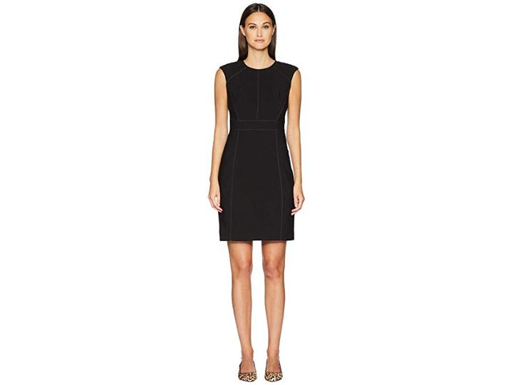 Kate Spade New York Out West Crepe Sheath Dress (black) Women's Dress