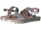 Pazitos Braided Sandal (little Kid/big Kid) (silver) Girls Shoes