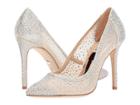 Badgley Mischka Weslee (ivory Satin/mesh) High Heels