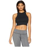 Reebok Elevated Elements Rib Crop Top (black) Women's Clothing