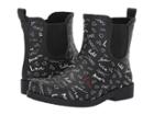 Ed Ellen Degeneres Wallita Rain Boot (black/white Graffiti) Women's Boots