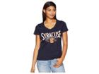 Champion College Syracuse Orange University V-neck Tee (navy) Women's T Shirt