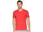 Puma Iconic V-neck Tee (ribbon Red) Men's T Shirt