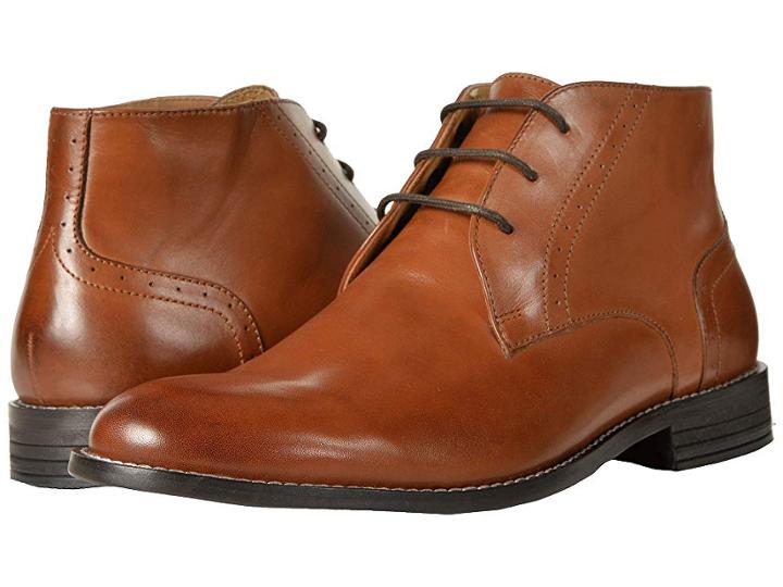 Nunn Bush Savage Plain Toe Chukka Boot (cognac) Men's Dress Lace-up Boots