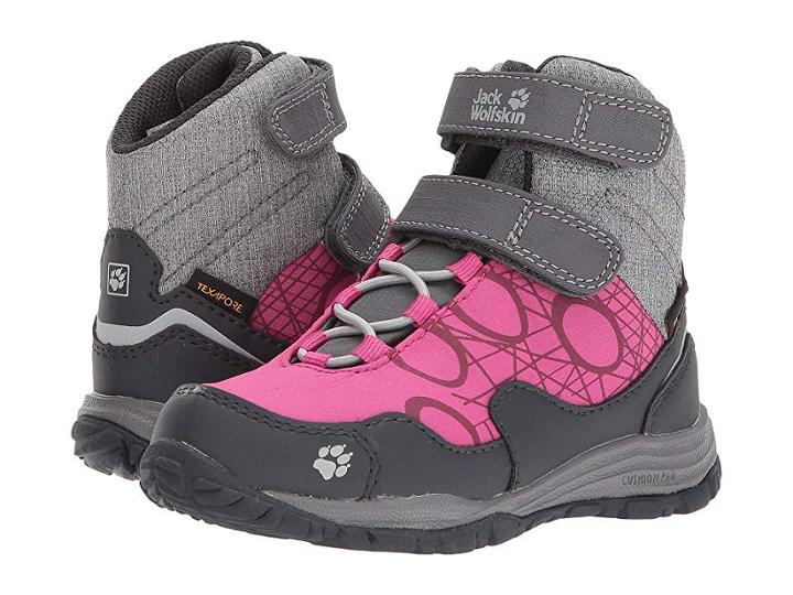 Jack Wolfskin Kids Portland Waterproof High Vc (toddler/little Kid/big Kid) (fuchsia) Kids Shoes