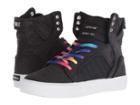 Supra Kids Skytop (little Kid/big Kid) (black Sparkle/white) Girls Shoes