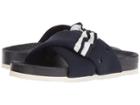 Tory Sport Ruffle Slide (bright Navy/snow White) Women's Shoes