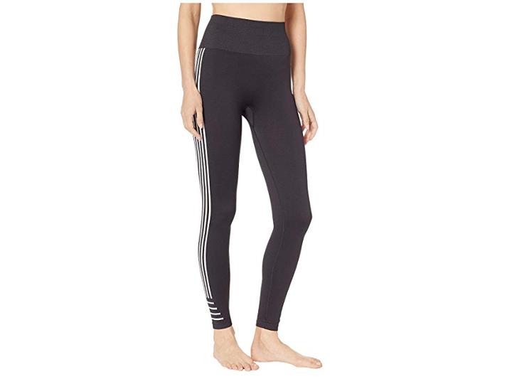 Champion Seamless 7/8 Striped Tights (black) Women's Casual Pants
