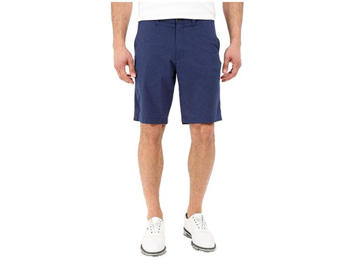 Under Armour Golf Punch Shot Short (academy/true Gray Heather/academy) Men's Shorts
