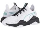 Puma Kids Defy (big Kid) (puma White/puma Black/aquifer) Girl's Shoes