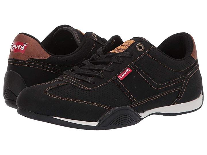 Levi's(r) Shoes Indy Waxed (black/tan) Men's Shoes