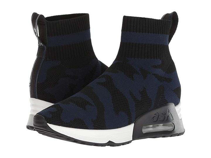 Ash Lulu Camo (knit Black/navy) Women's Shoes