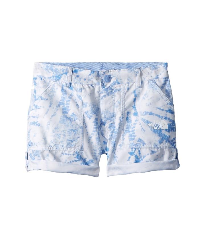 The North Face Kids Amphibious Shorts (little Kids/big Kids) (collar Blue Fern Print) Girl's Shorts