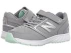 New Balance Kids Ka455v1y (little Kid/big Kid) (grey/seafoam) Girls Shoes