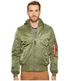 Alpha Industries Ma-1 Natus Jacket (sage/rust Lining) Men's Coat