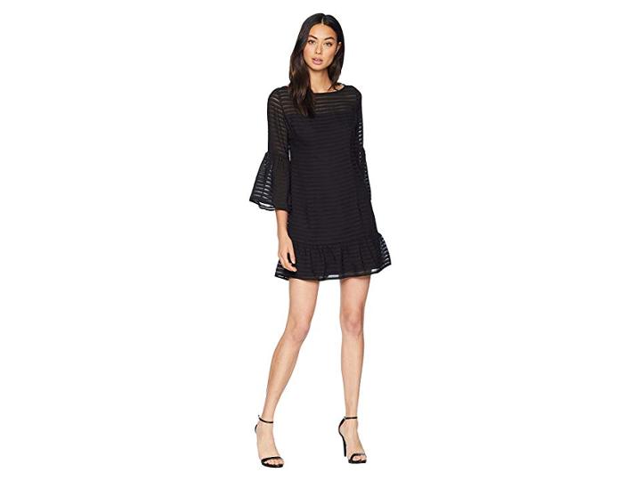 Bb Dakota Night Vision Bell Sleeve Dress (black) Women's Dress