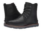 Toms Searcher Boot (black Full Grain Leather) Men's Lace-up Boots