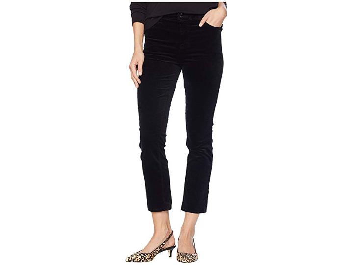 J Brand Ruby High-rise Crop Cigarette In Black (black) Women's Jeans