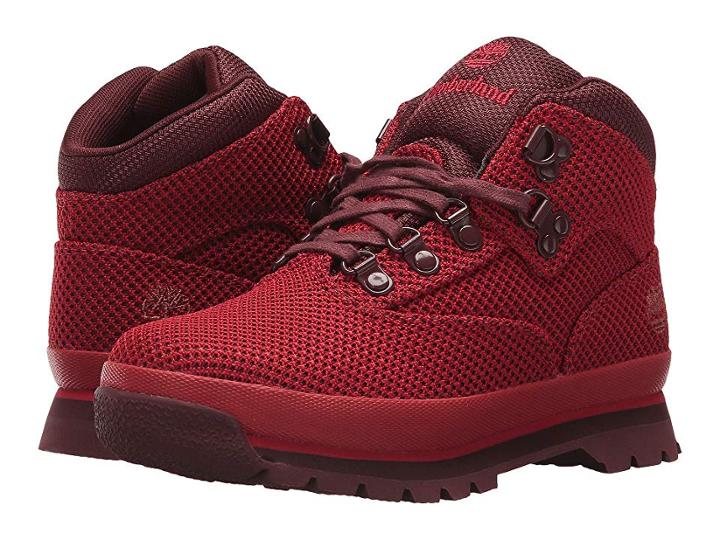 Timberland Kids Euro Hiker Fabric (little Kid) (haute Red) Kid's Shoes