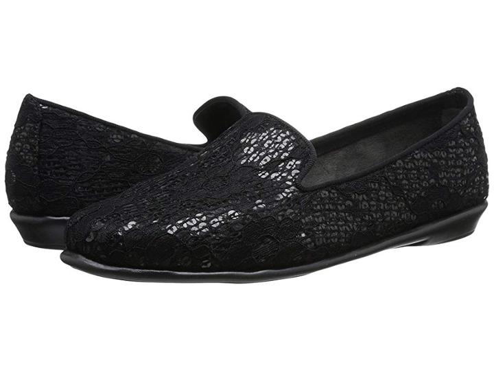Aerosoles Betunia (black Sequin Lace) Women's Flat Shoes
