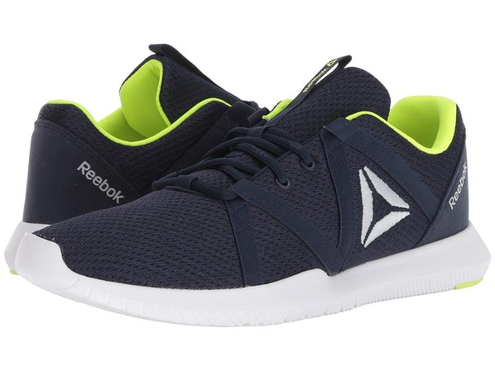 Reebok Reago Essential (collegiate Navy/black/white/solar Yellow/cloud Grey) Men's Shoes