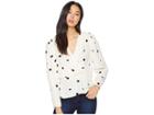 Astr The Label Mia Top (cream/black Dot) Women's Clothing