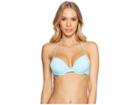 The Bikini Lab Solid Push-up Underwire Bikini Top (blue) Women's Swimwear