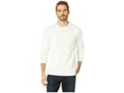 Kenneth Cole New York Long Sleeve Blocked Texture Sweatshirt (white) Men's Sweatshirt