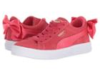 Puma Kids Suede Bow Ac Ps (little Kid/big Kid) (paradise Pink) Girls Shoes