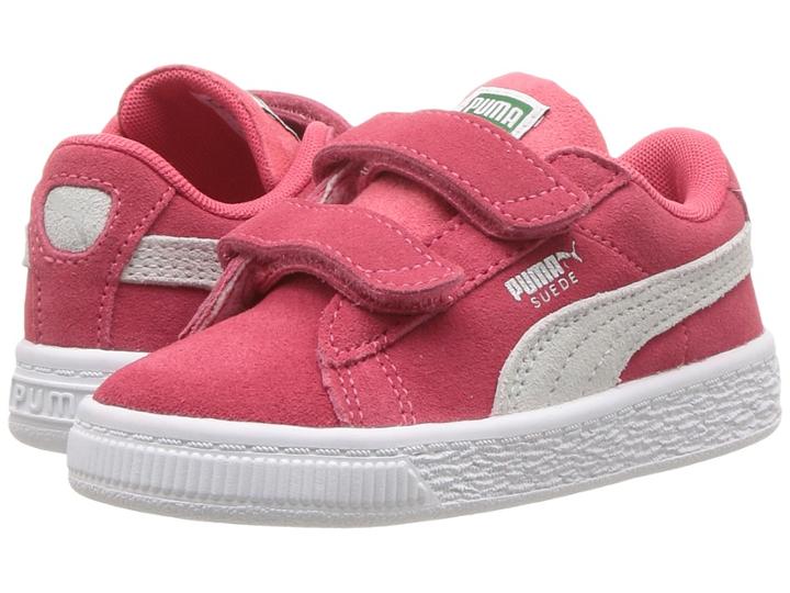 Puma Kids Suede Classic V (toddler) (paradise Pink/puma White) Girls Shoes