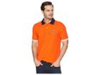 Psycho Bunny Stripped Collar Polo (vermillion) Men's Clothing