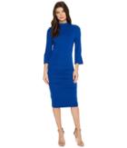Nicole Miller Molly Ponte Dress (blue) Women's Dress