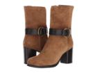 Frye Addie Harness Mid (chestnut Soft Oiled Suede) Women's Boots