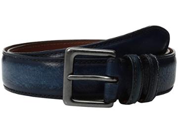 Torino Leather Co. 40mm Italian Antique Shrunken Shoulders (navy) Men's Belts
